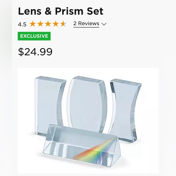 Lakeshore Lens & Prism Set Hands-on Exploration of Light - Picture 4 of 4